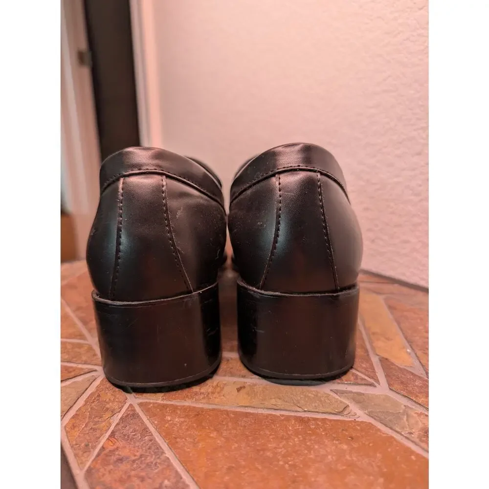 Christian Louboutin MJ Moc Men's 41 US 8 Black Leather Gold Chain Loafers $1195